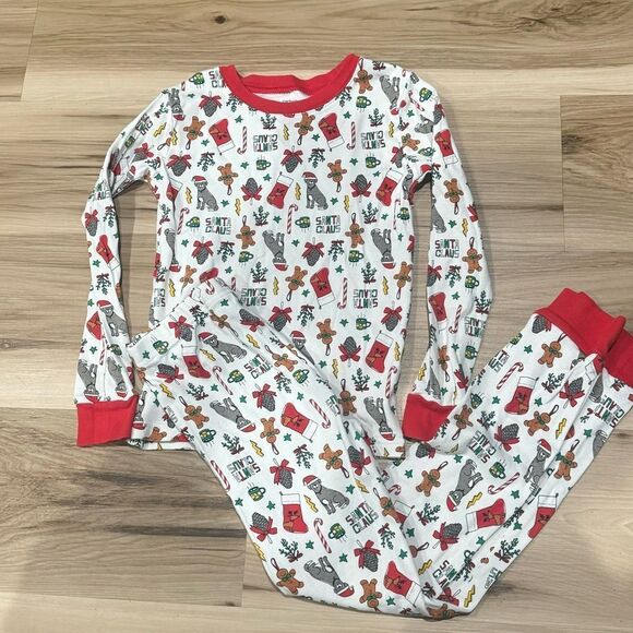 Carters Santa Claus Christmas Pajamas Set Unisex Kids 8 - Picture 1 of 2